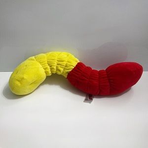 Trolli Gummy Worm Plushie Red Yellow Plush Toy Stuffed Animal Kid Gag Gift Funny